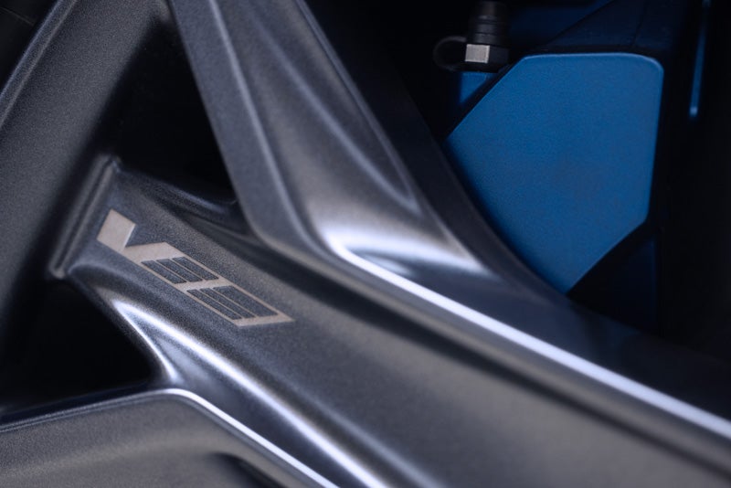 Close-up of the 2026 OPTIQ-V Brembo Performance Front Brakes | Springfield GMC in N. Springfield VT