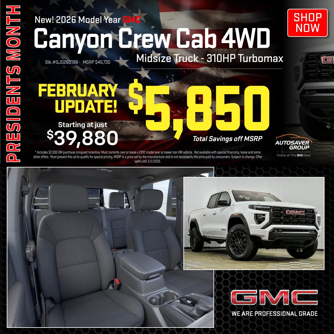 SHOP NEW GMC CANYON NEAR SPRINGFIELD, VT