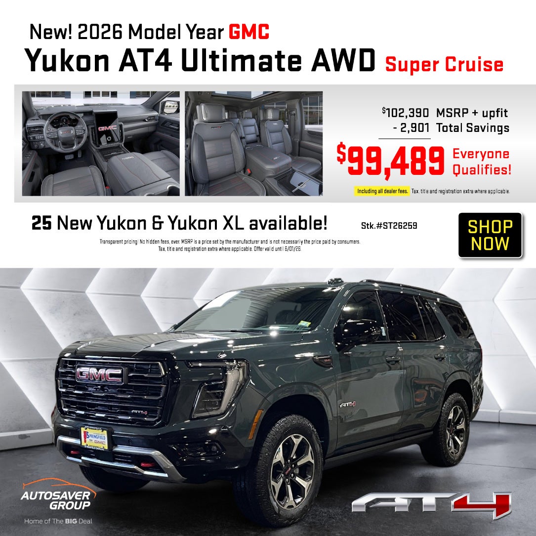 SHOP NEW GMC DEALS NEAR SPRINGFIELD, VT