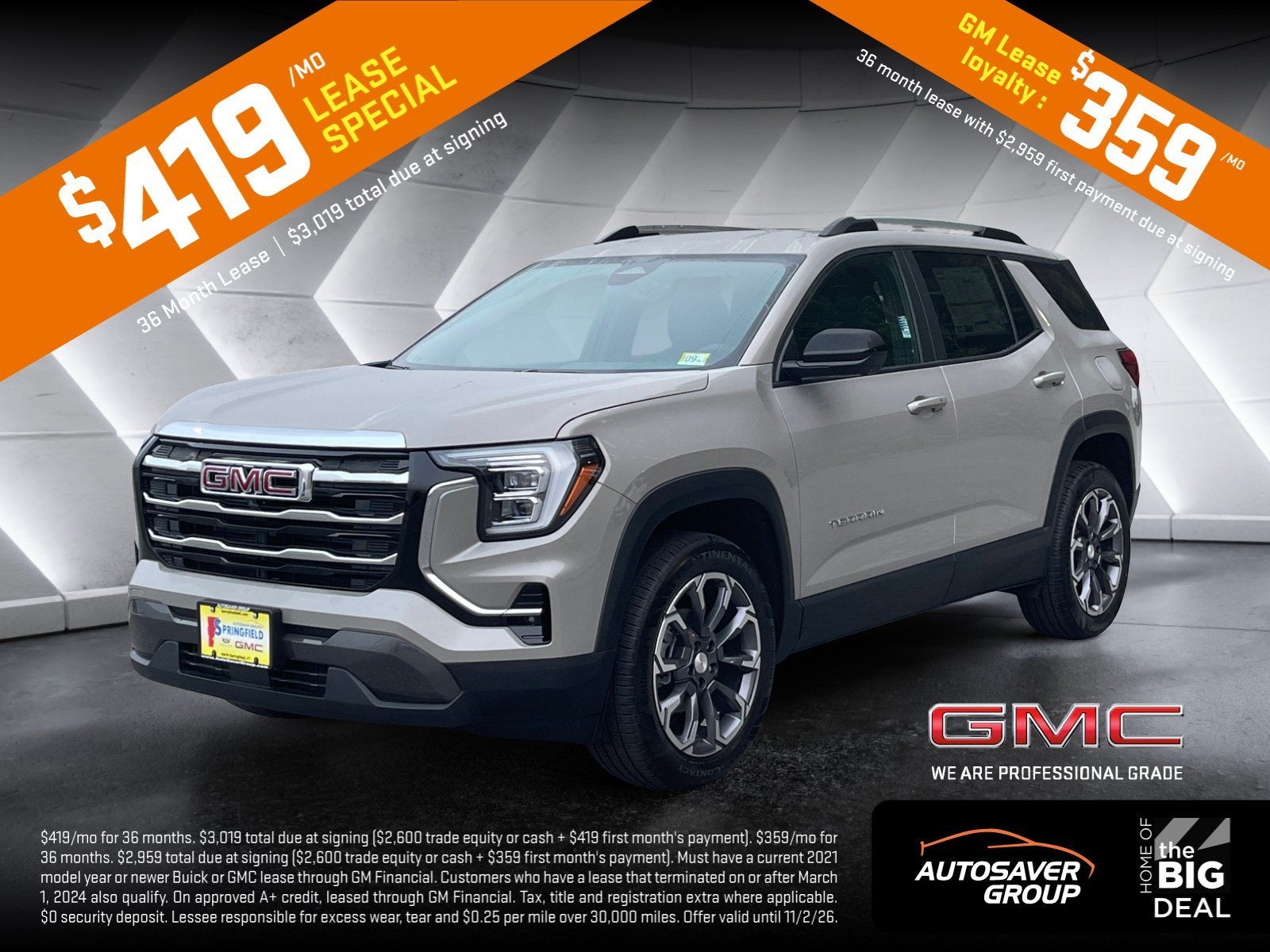 $419/mo Lease Special