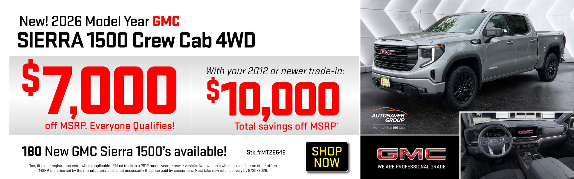 SHOP NEW GMC DEALS NEAR SPRINGFIELD, VT